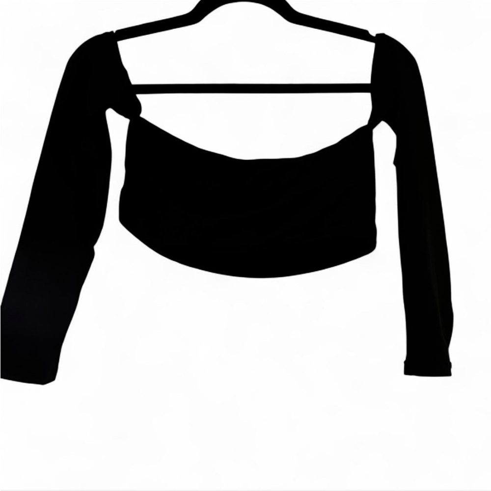 Chic Black Long Sleeve Women's Blouse